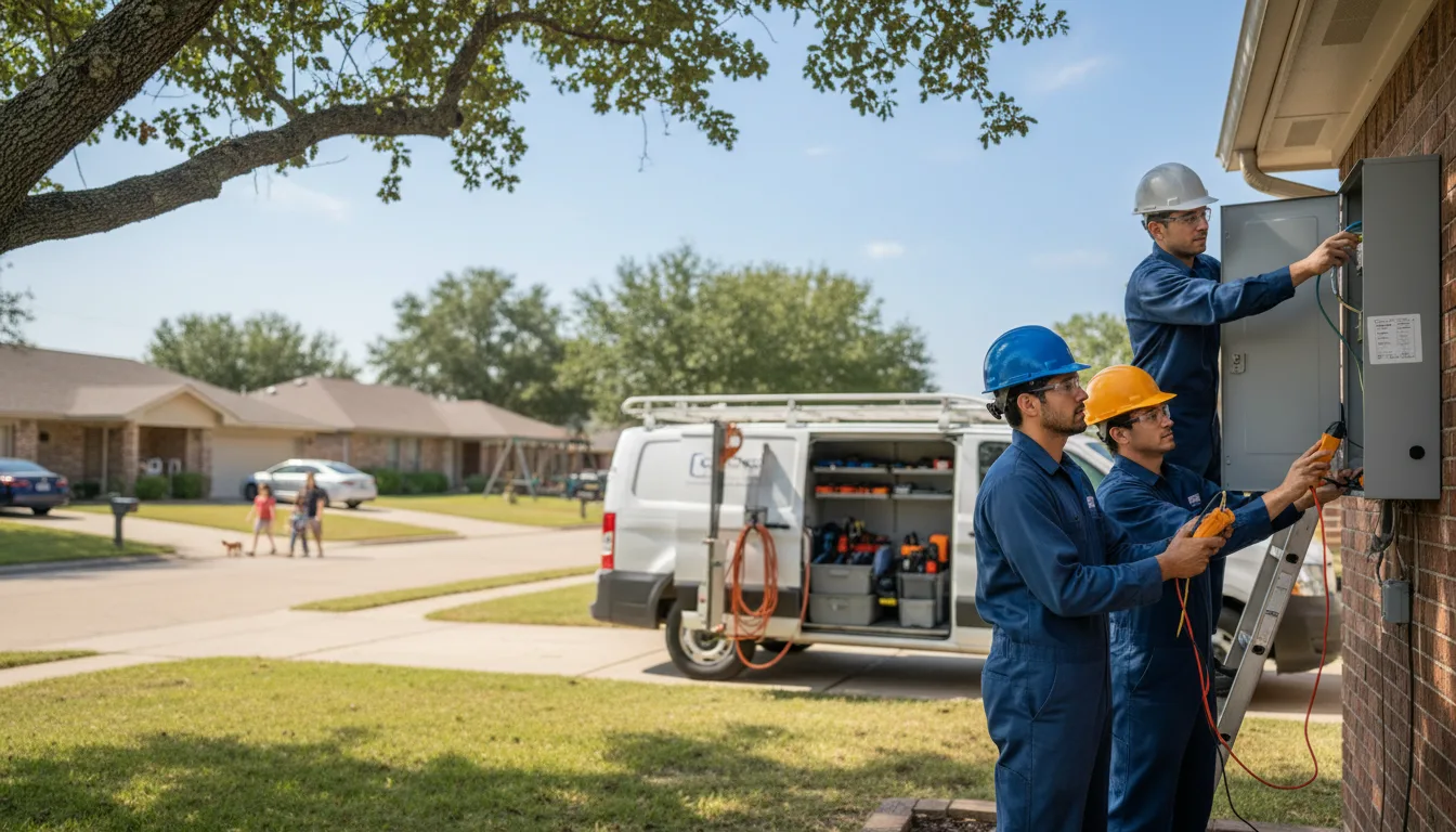 Certified electrician providing emergency electrical services in Lisbon, IA